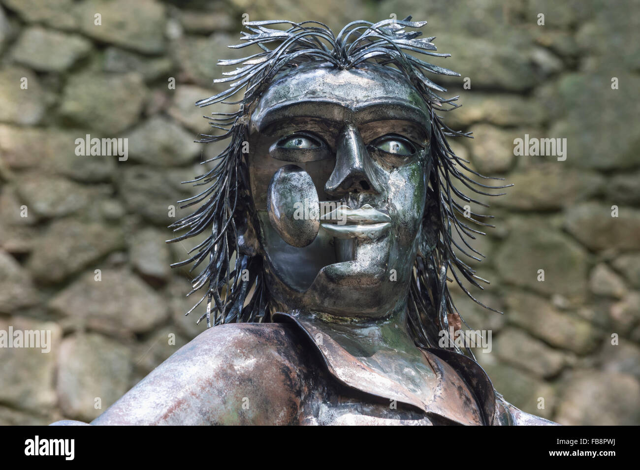 Dieu Krodo germanique statue à Harzburg Château, Bad Harzburg, Harz, Basse-Saxe, Allemagne Banque D'Images Dieu Krodo germanique statue à Harzburg Château, Bad Harzburg, Harz, Basse-Saxe, Allemagne Banque D'Images