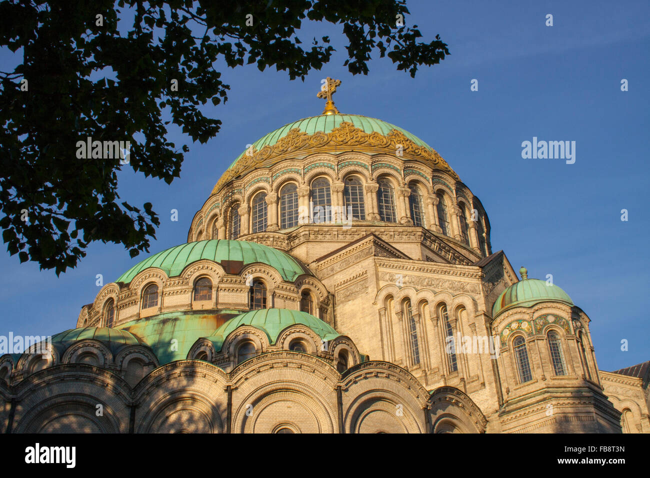 La Russie, Saint-Pétersbourg, Kronstadt, Cathédrale de la Marine Banque D'Images