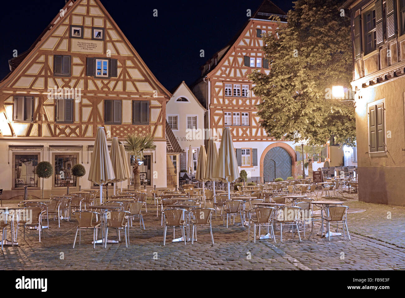 Marktplatz Ladenburg Banque D'Images