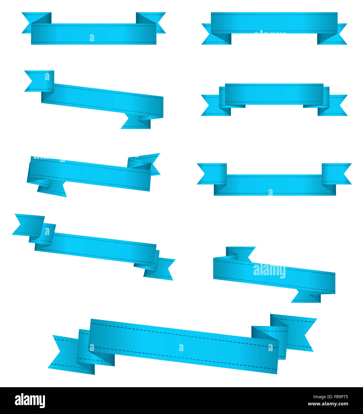 Graphique illustration représentant un bandeau bleu jeu de rubans sur fond  blanc isolé Photo Stock - Alamy