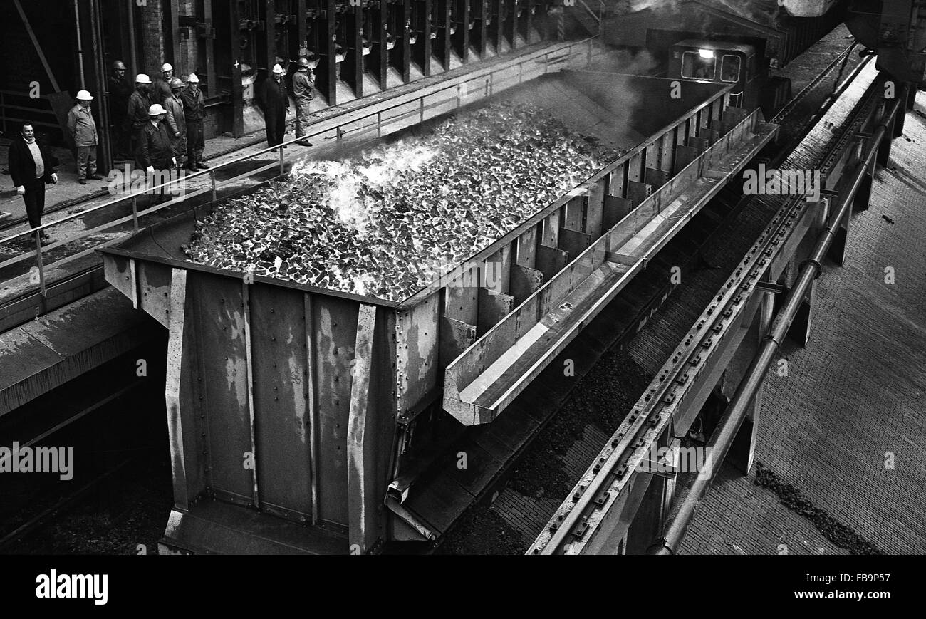 Usine de four à coke sur grande aciérie intégrée. Banque D'Images