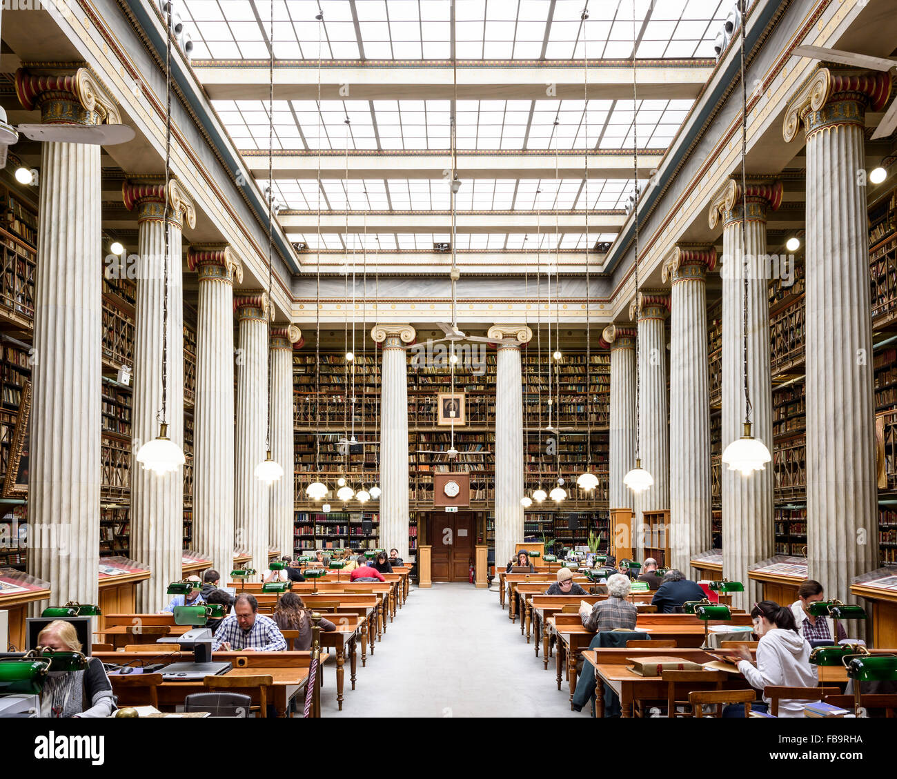La Bibliothèque nationale de la Grèce. Les établissements d'Athènes