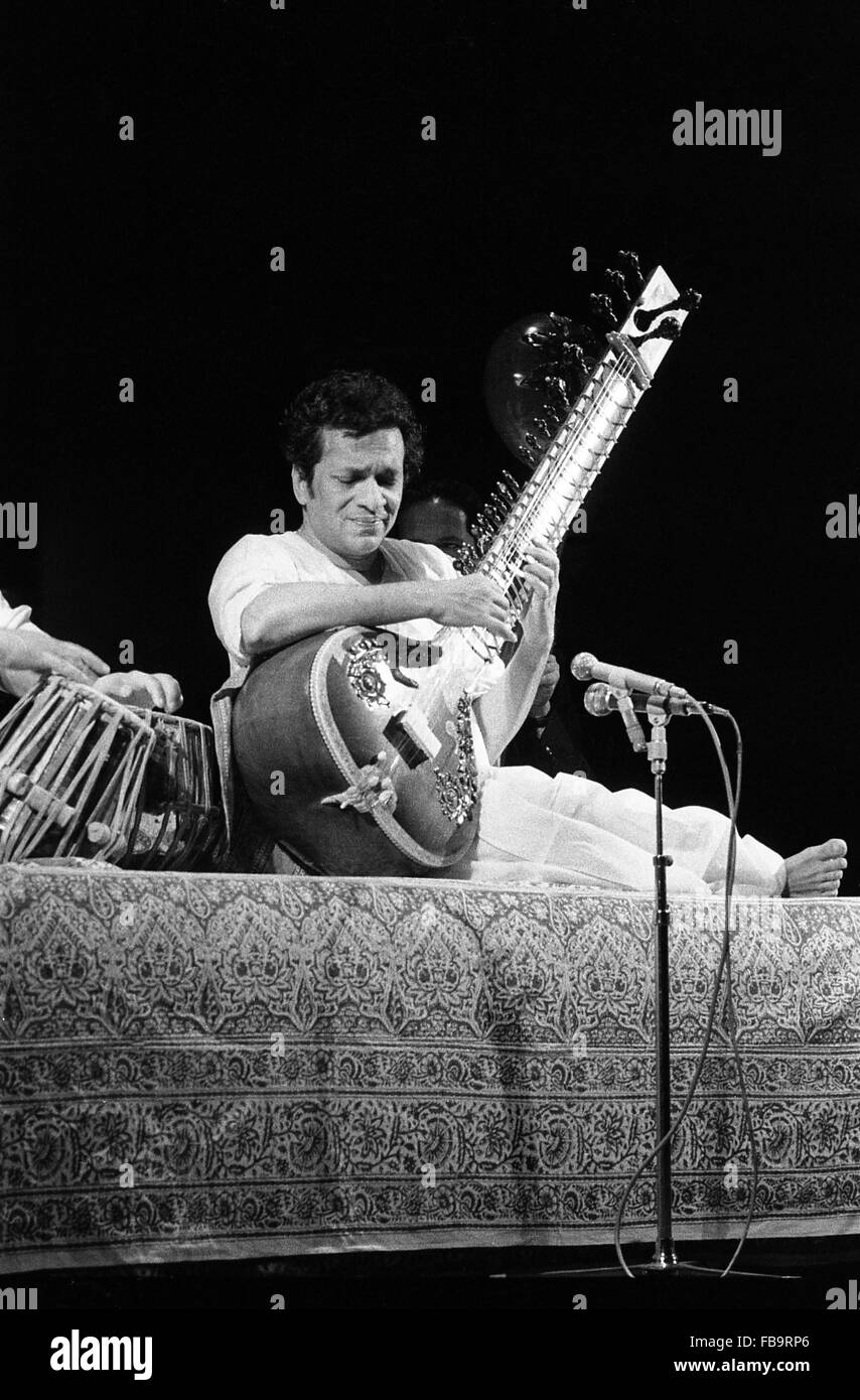 Ravi Shankar - 1968 - Inde - Ravi Shankar, Inde, 1968 - Philippe Gras / Le Pictorium Banque D'Images