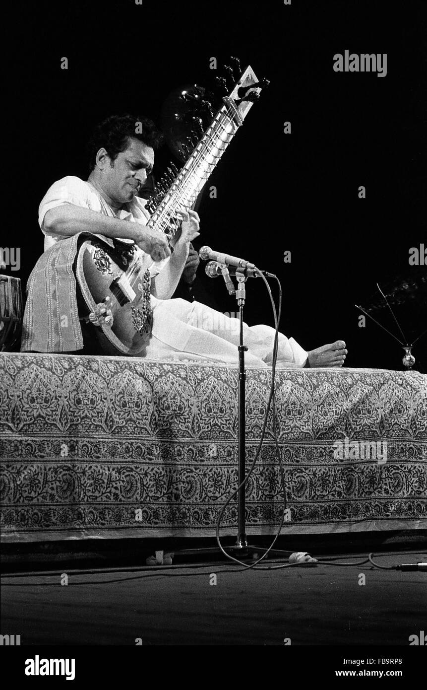 Ravi Shankar - 1968 - Inde - Ravi Shankar, Inde, 1968 - Philippe Gras / Le Pictorium Banque D'Images