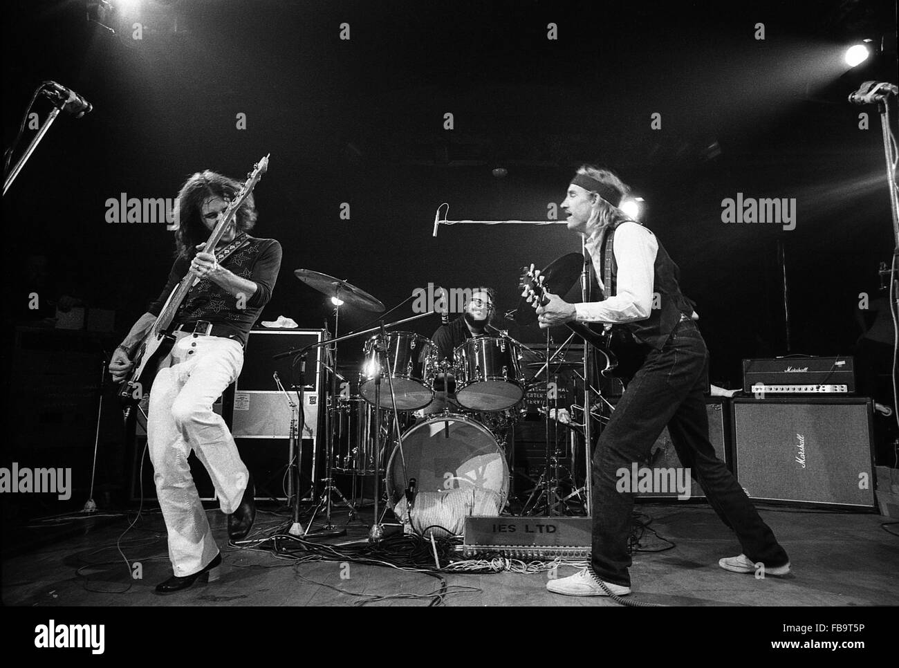 James Gang Groupe - 1977 - France / Ile-de-France (région) / Paris - Groupe James Gang en concert à Paris, 1977 - Philippe Gras / Le Pictorium Banque D'Images