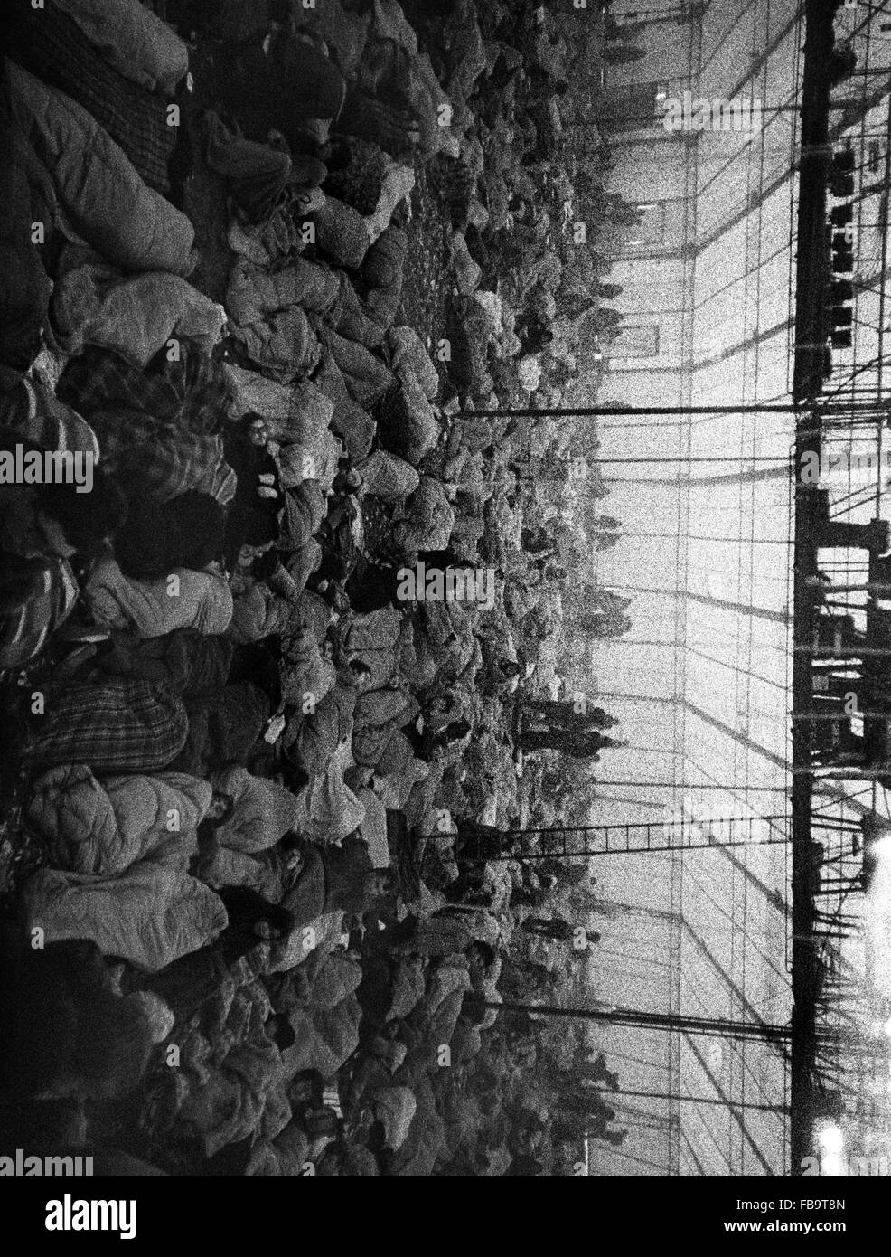 Les événements de 1968. - - Les événements de 1968. - Lors des événements de 68, des milliers de camps temporaires ont été installés. - Philippe Gras / Le Pictorium Banque D'Images