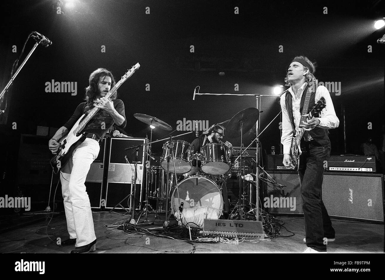 James Gang Groupe - 1977 - France / Ile-de-France (région) / Paris - Groupe James Gang en concert à Paris, 1977 - Philippe Gras / Le Pictorium Banque D'Images