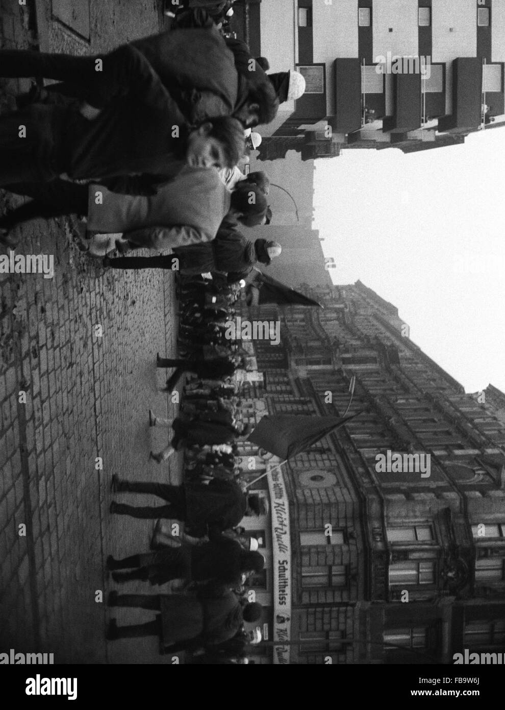 Mai 1968 Protestation - Allemagne / Berlin - mai 1968 Protestation - mai 1968 ; - d'émeutes à Berlin ; - Philippe Gras / Le Pictorium Banque D'Images