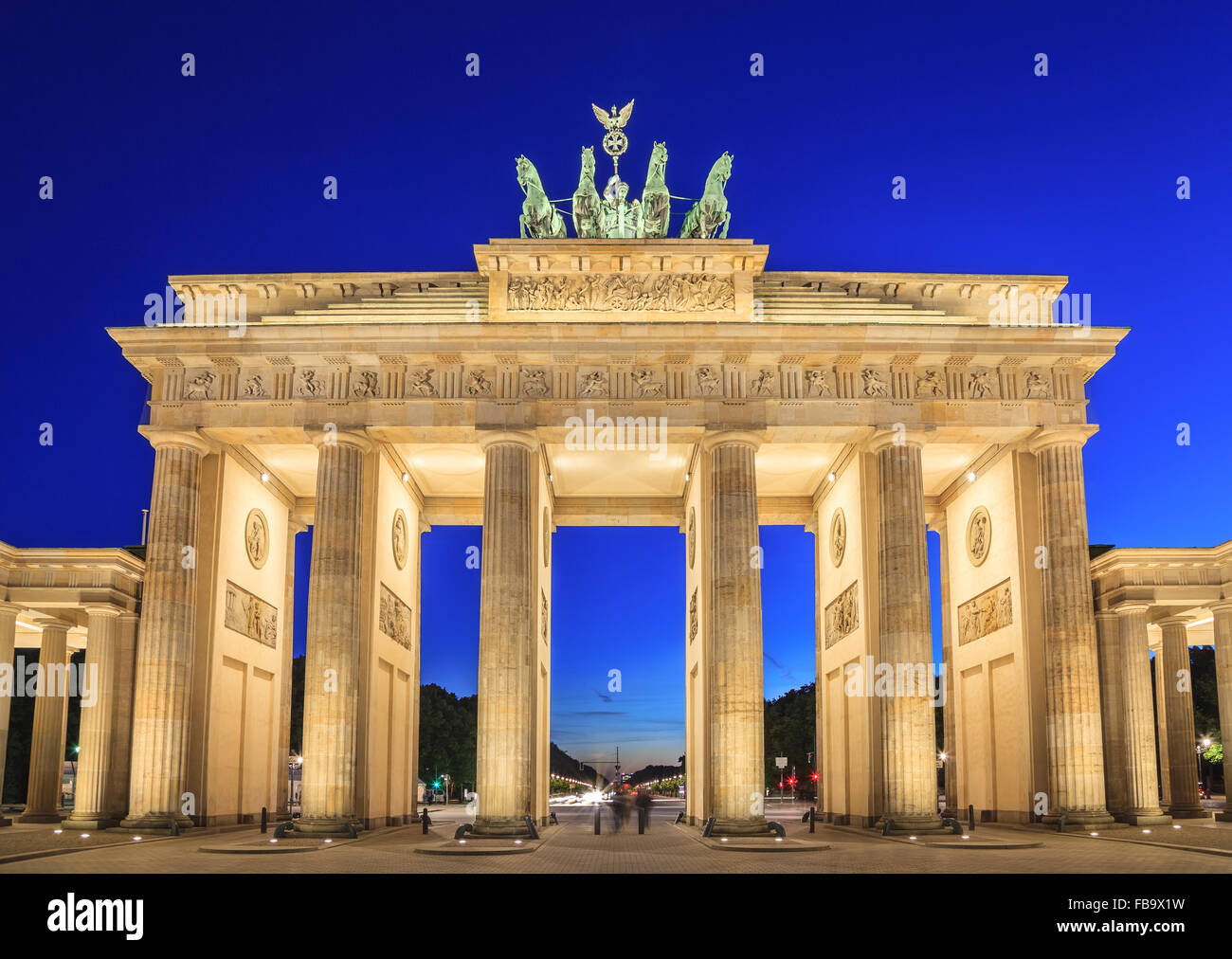 Porte de Brandebourg - Berlin - Allemagne Banque D'Images