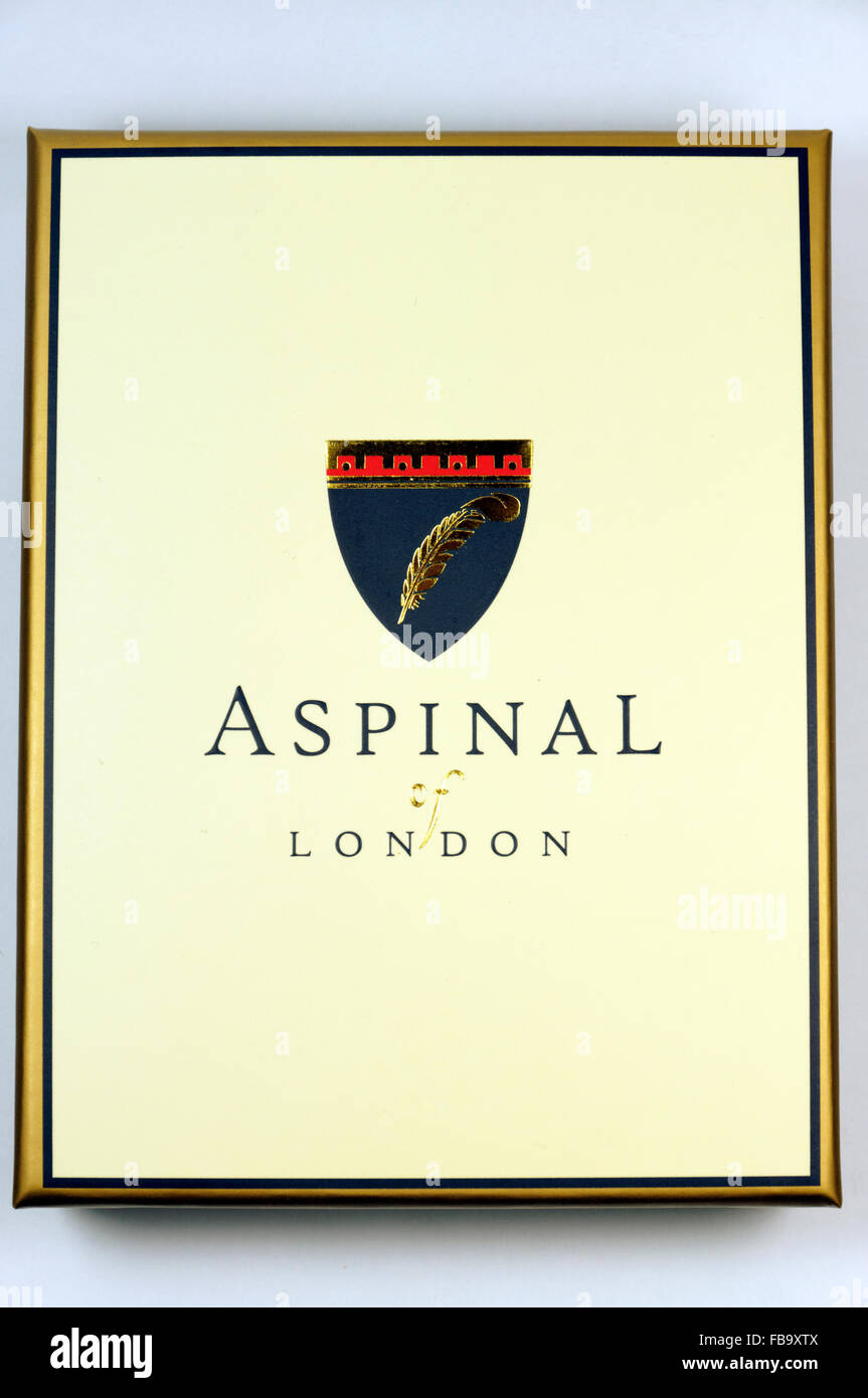 Aspinal of London, portefeuille en cuir de qualité. Banque D'Images