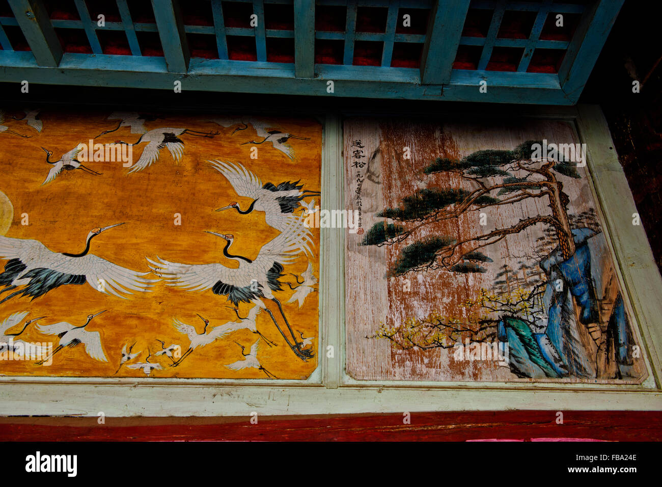 Shaxi, la vieille ville datant de 1451,Sideng Square,Temple,Théâtre,vendredi,Marché,la province du Yunnan en République populaire de Chine, Chine Banque D'Images