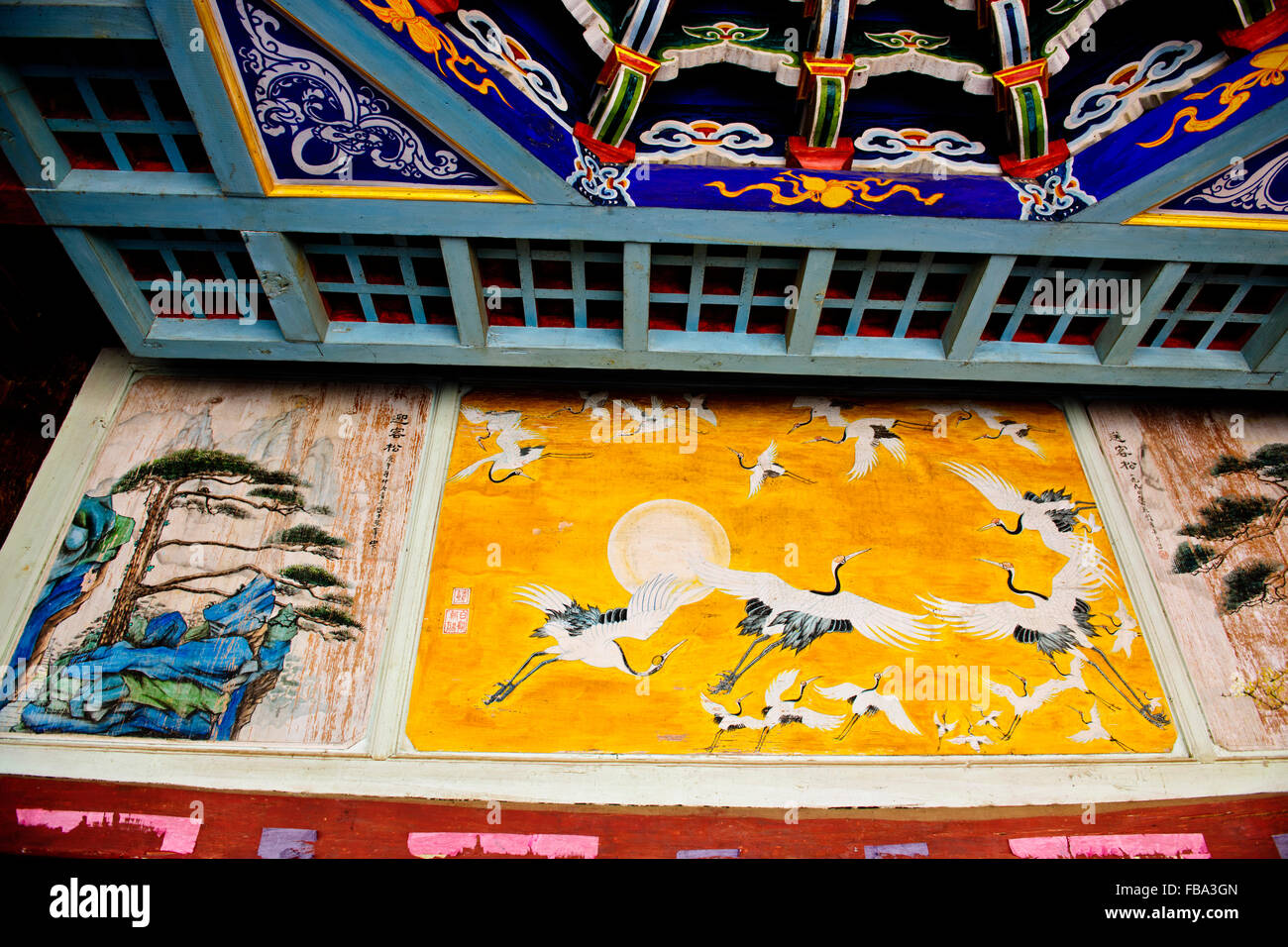 Shaxi, la vieille ville datant de 1451,Sideng Square,Temple,Théâtre,vendredi,Marché,la province du Yunnan en République populaire de Chine, Chine Banque D'Images