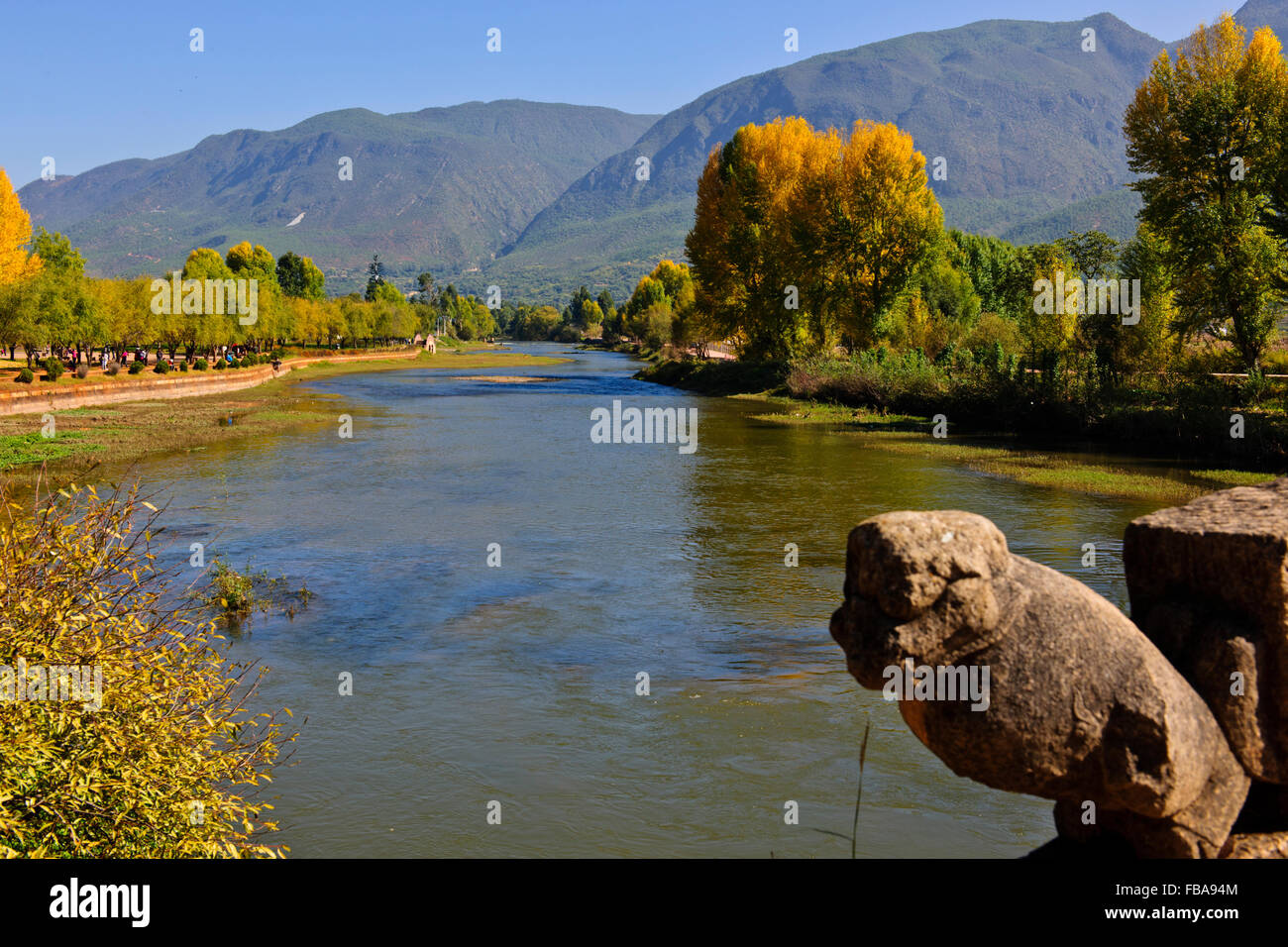 Shaxi, la vieille ville datant de 1451,Sideng Square,Temple,Théâtre,vendredi,Marché,la province du Yunnan en République populaire de Chine, Chine Banque D'Images