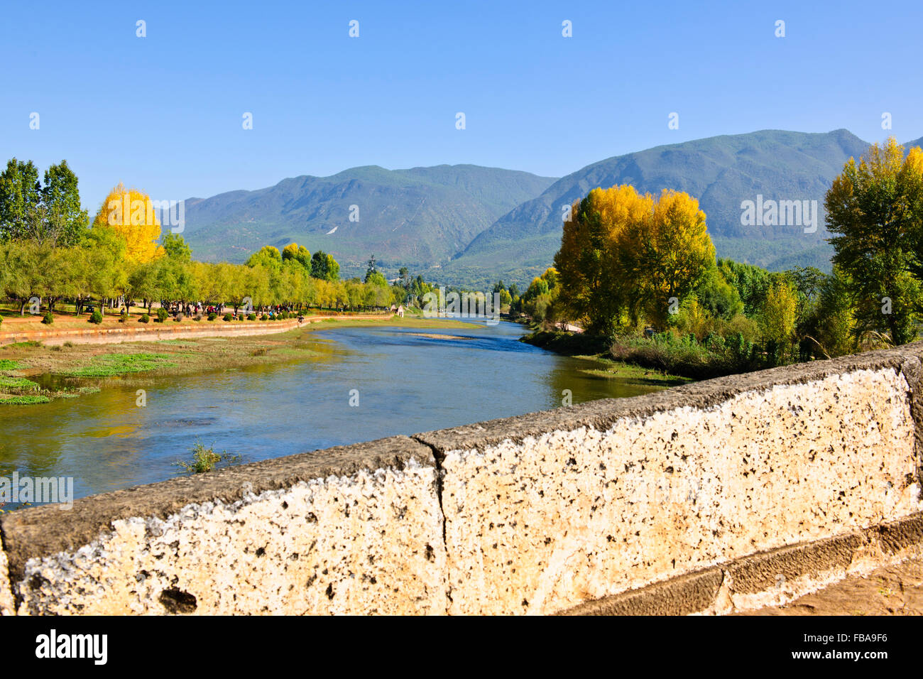Shaxi, la vieille ville datant de 1451,Sideng Square,Temple,Théâtre,vendredi,Marché,la province du Yunnan en République populaire de Chine, Chine Banque D'Images