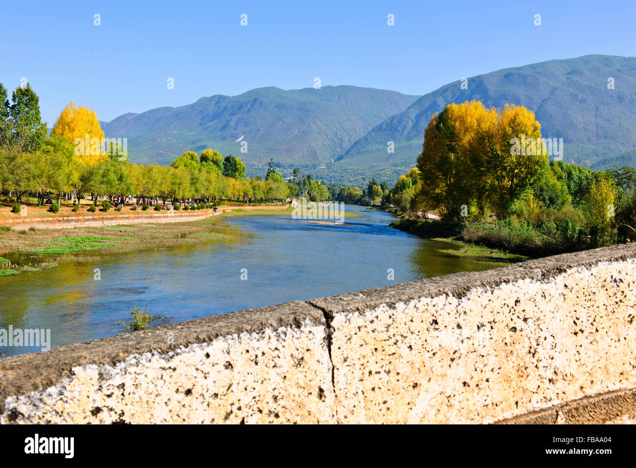Shaxi, la vieille ville datant de 1451,Sideng Square,Temple,Théâtre,vendredi,Marché,la province du Yunnan en République populaire de Chine, Chine Banque D'Images