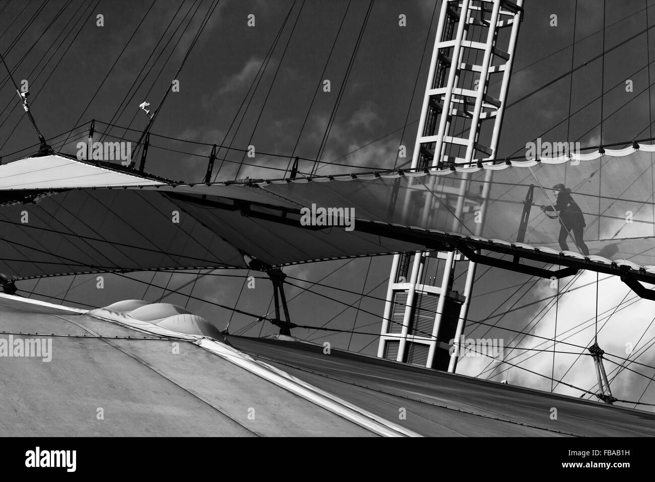 Auvent au-dessus de O2 (Londres, UK) Banque D'Images