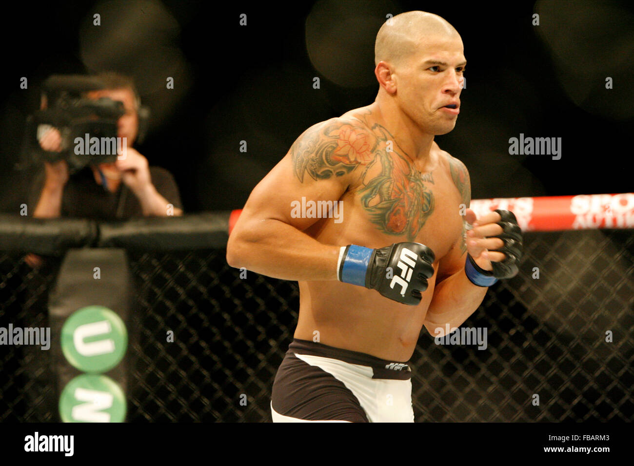 Leonardo Mafra lors de l'UFC Fight Night 72 : Bisping vs Leites au SSE Hydro le samedi le 18 juillet 2015, Glasgow, Royaume-Uni Banque D'Images