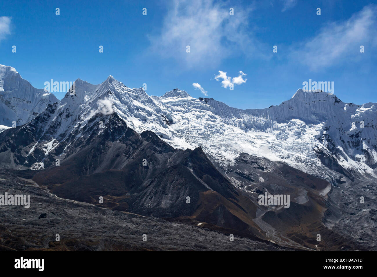 Mont Lhotse, Népal Banque D'Images