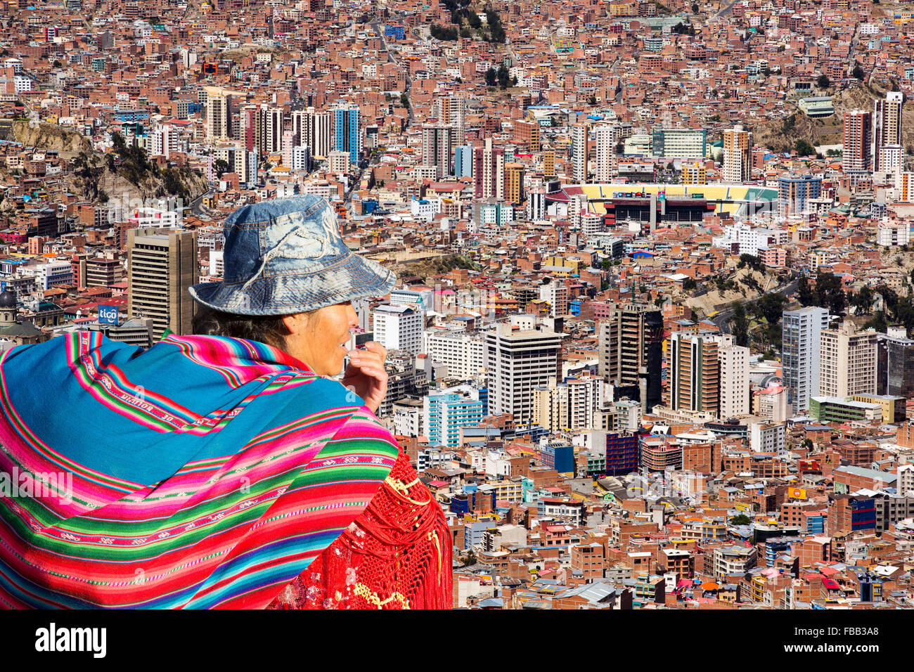 La Paz, Bolivie. La Paz sera probablement la première capitale au monde qui devront être largement abandonnée en raison de l'absence Banque D'Images
