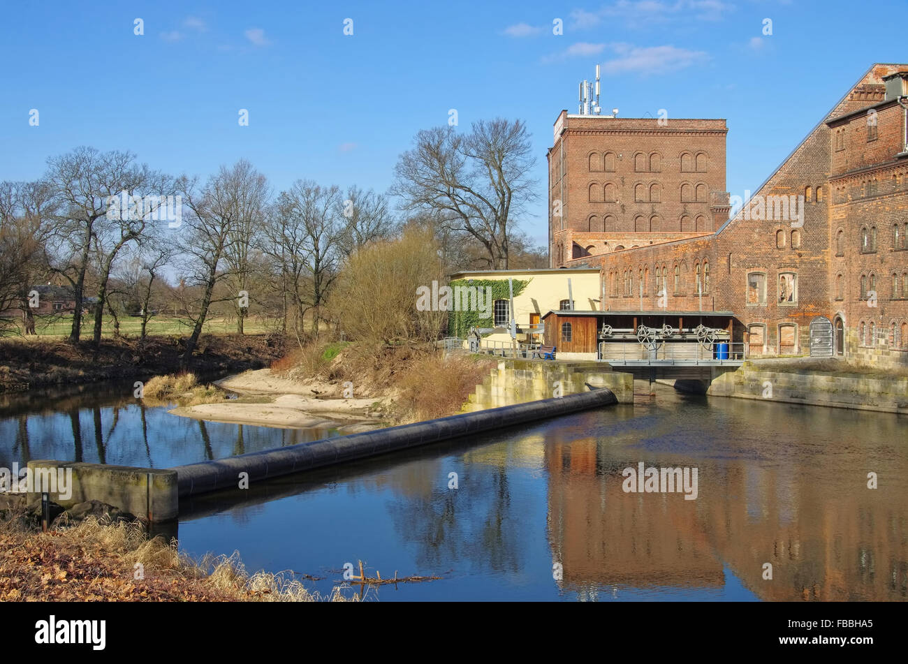 Dessau Jonitzer Jonitzer Cronberger Hof Dessau - moulin à eau 01 Banque D'Images