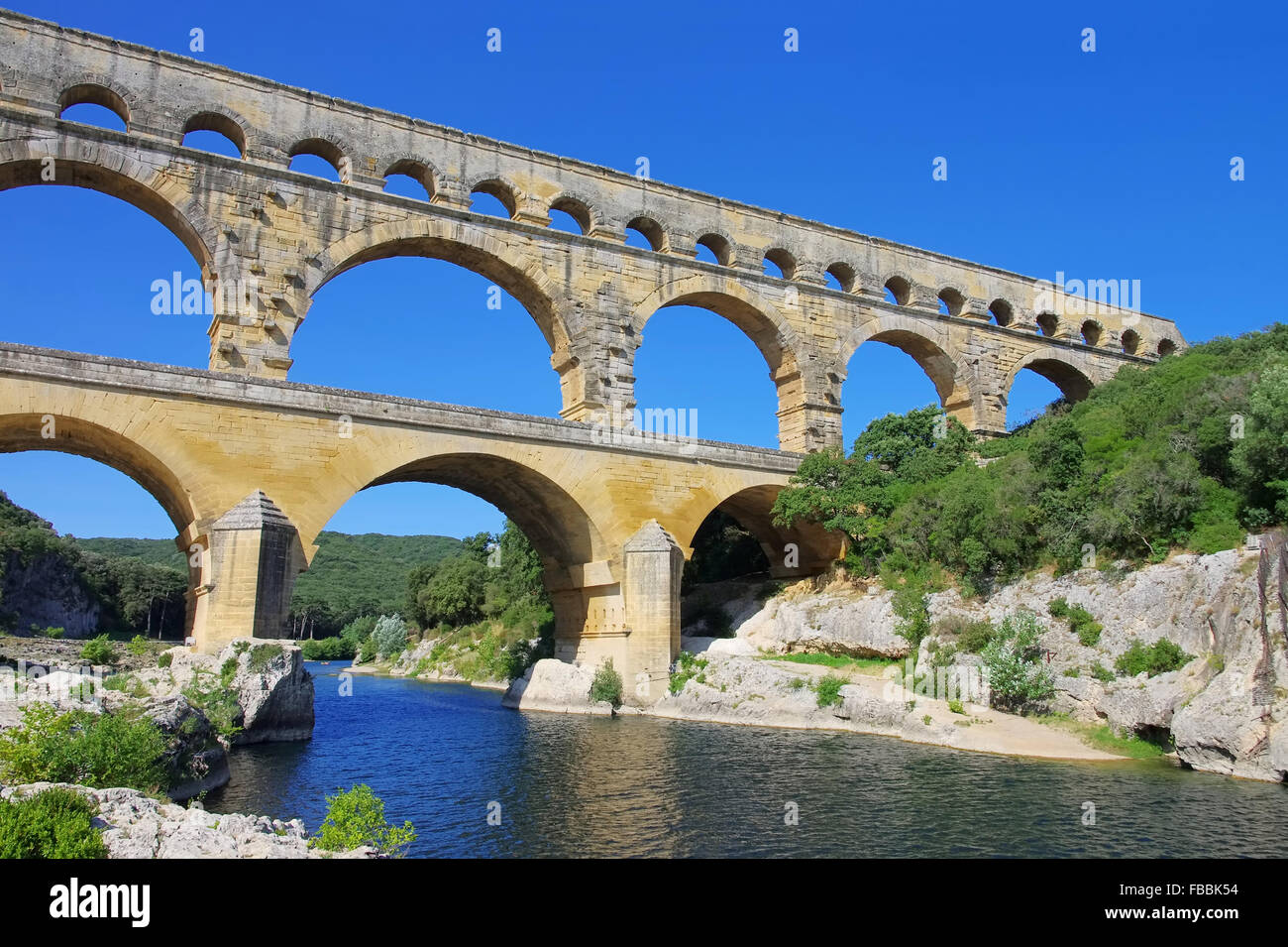 Pont du Gard 29 Banque D'Images