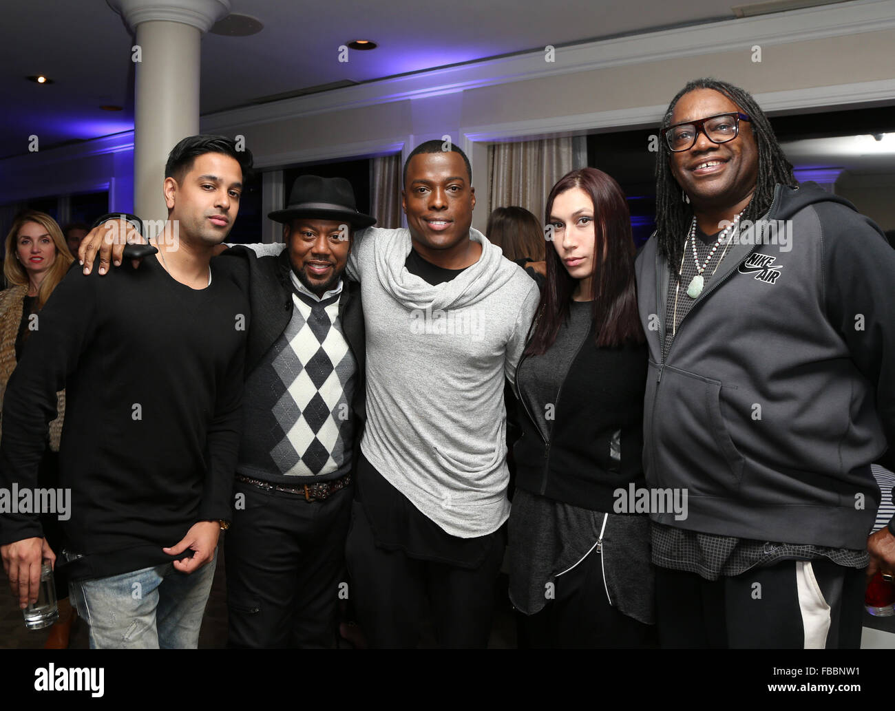 Casper  + NCLUSIVE Winter Wonderland hébergé par Zendaya comprend : Gagné-G Bruny, Kazembe Ajamu Coleman, réduite où : Los Angeles, California, United States Quand : 13 déc 2015 Banque D'Images