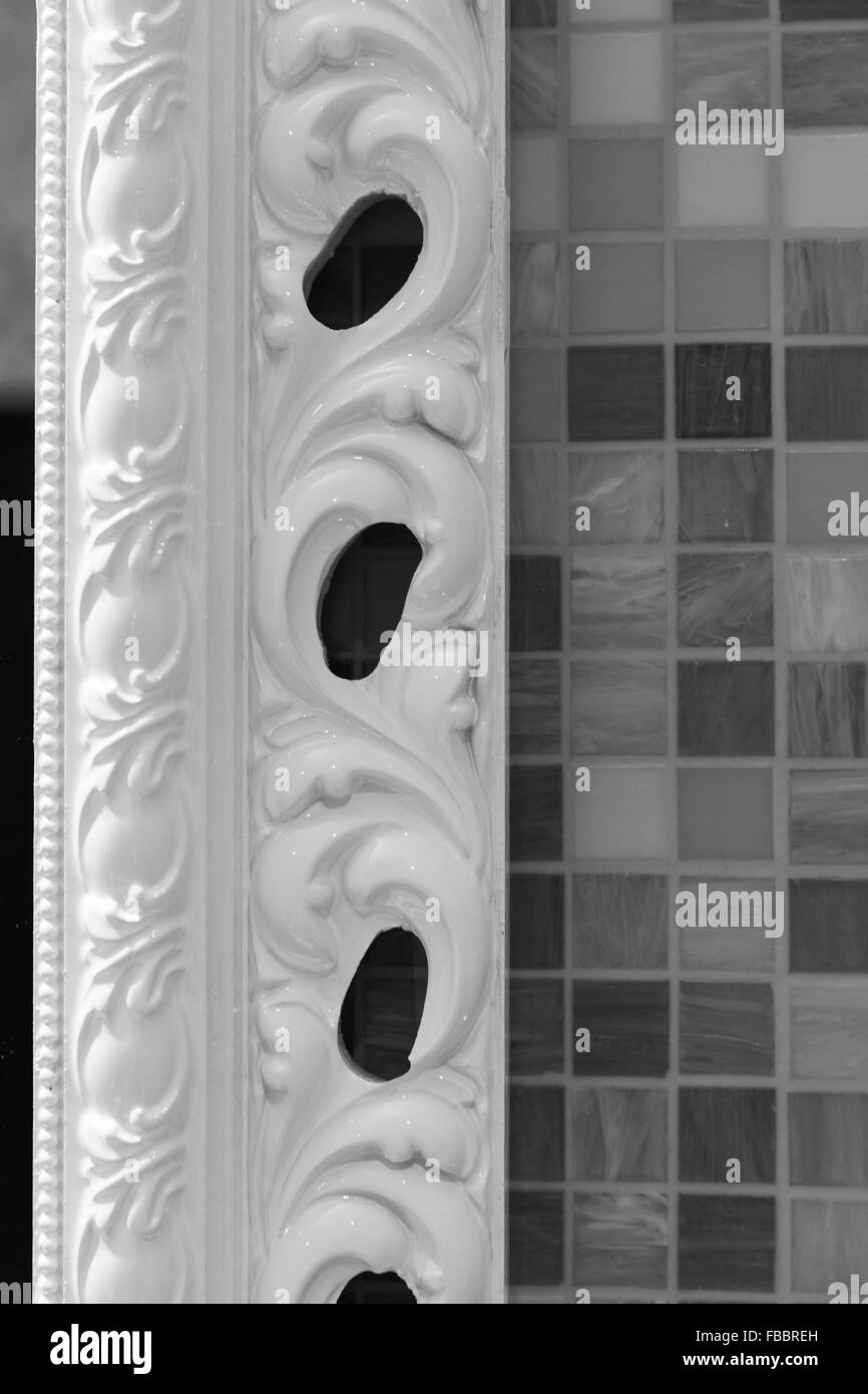 Détail de la trame avec tuiles Banque D'Images