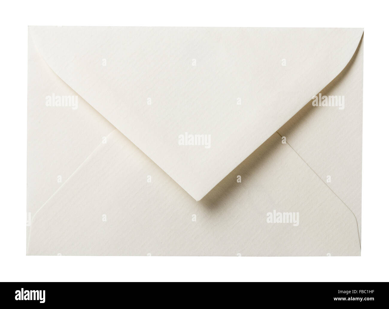 Enveloppe en blanc sur blanc Banque D'Images