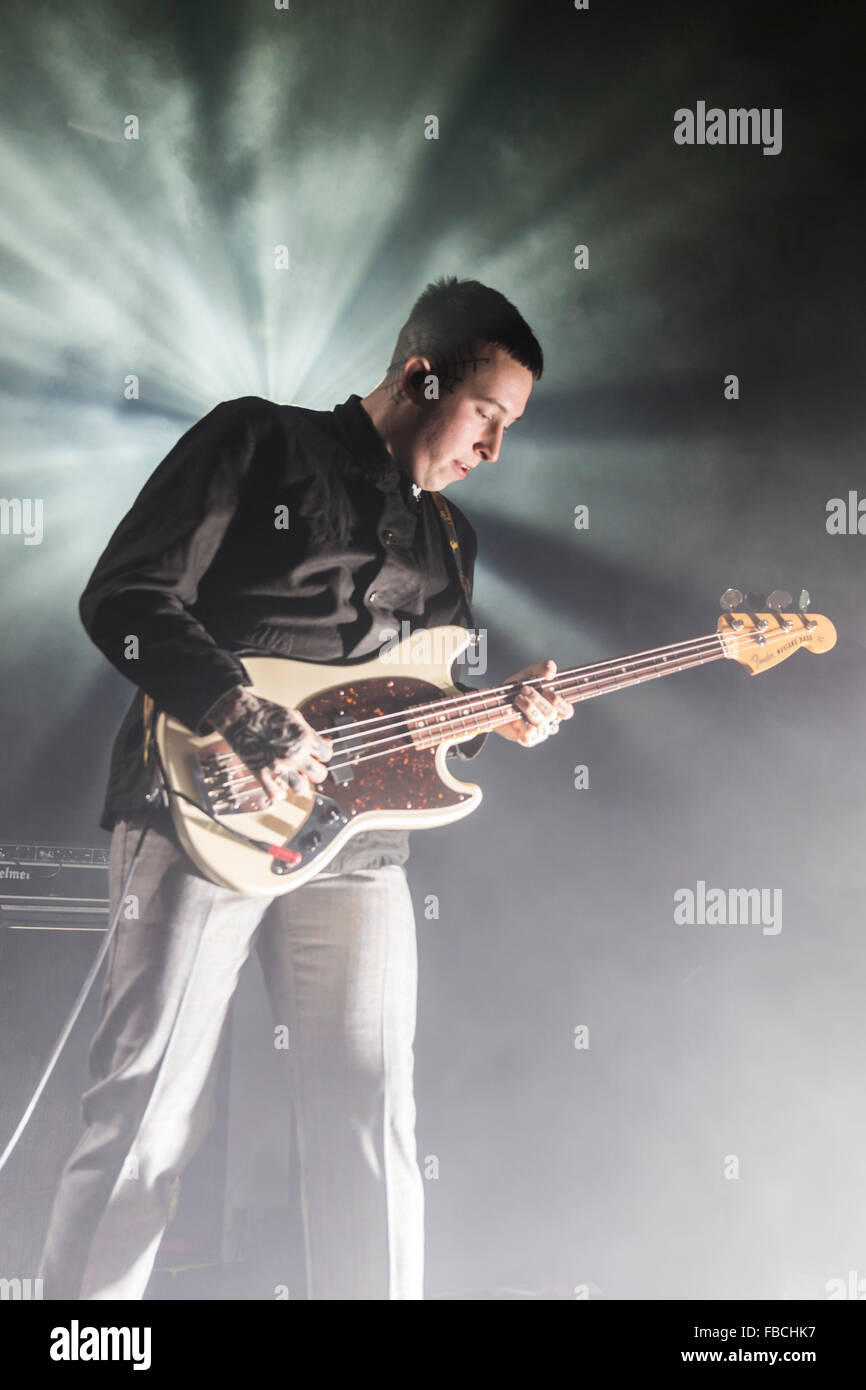 Londres, Royaume-Uni, le 14 Jan 2016. Les performances live des esclaves à l'O2 Kentish Town Forum. © Robert Stainforth/Alamy Banque D'Images
