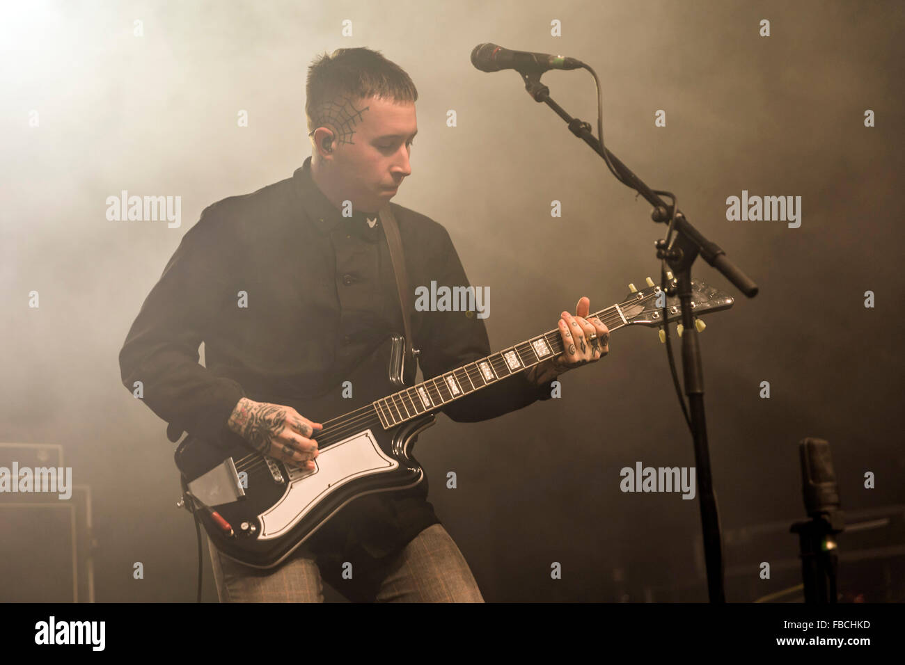 Londres, Royaume-Uni, le 14 Jan 2016. Les performances live des esclaves à l'O2 Kentish Town Forum. © Robert Stainforth/Alamy Banque D'Images