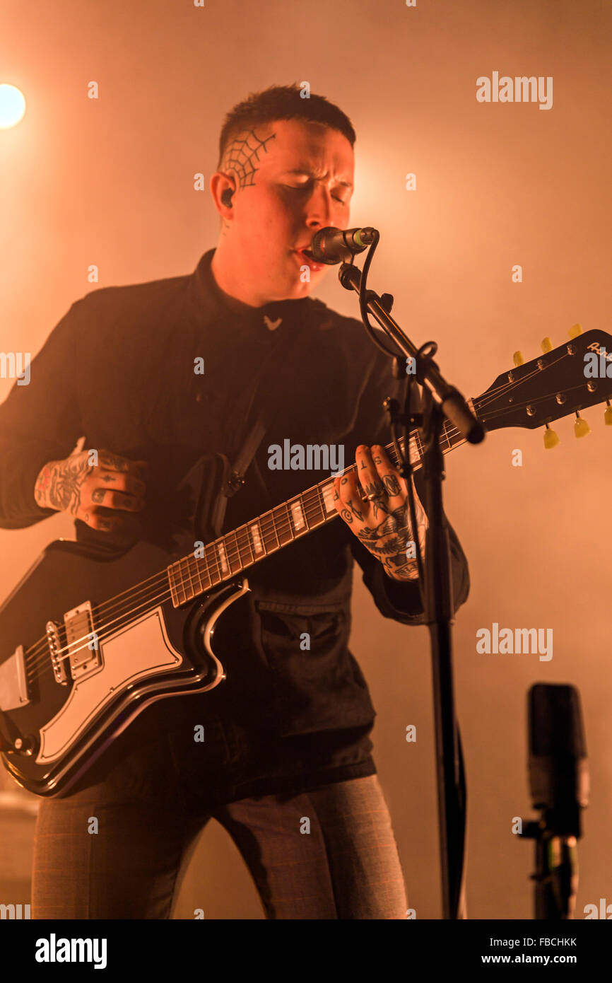 Londres, Royaume-Uni, le 14 Jan 2016. Les performances live des esclaves à l'O2 Kentish Town Forum. © Robert Stainforth/Alamy Banque D'Images