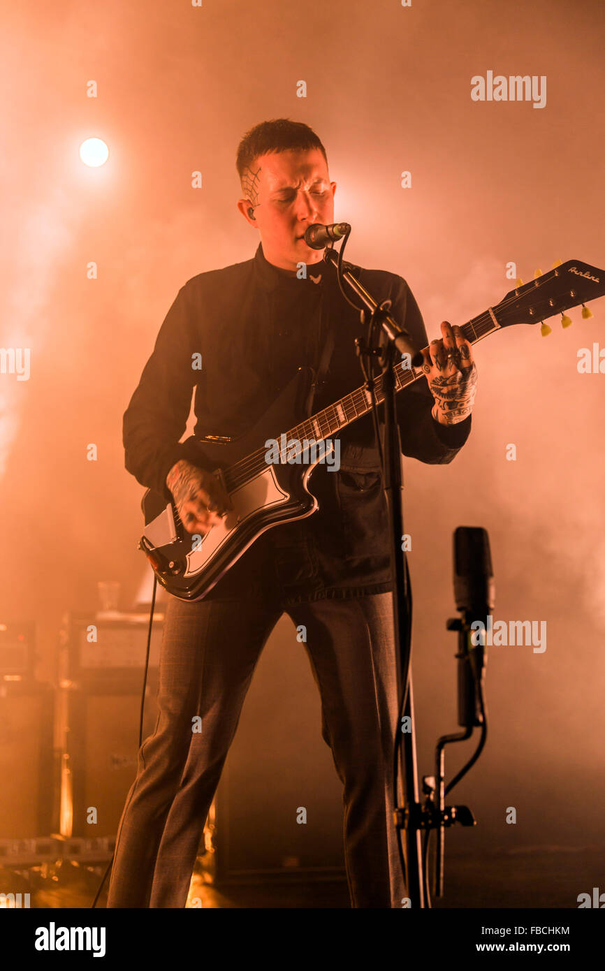 Londres, Royaume-Uni, le 14 Jan 2016. Les performances live des esclaves à l'O2 Kentish Town Forum. © Robert Stainforth/Alamy Banque D'Images