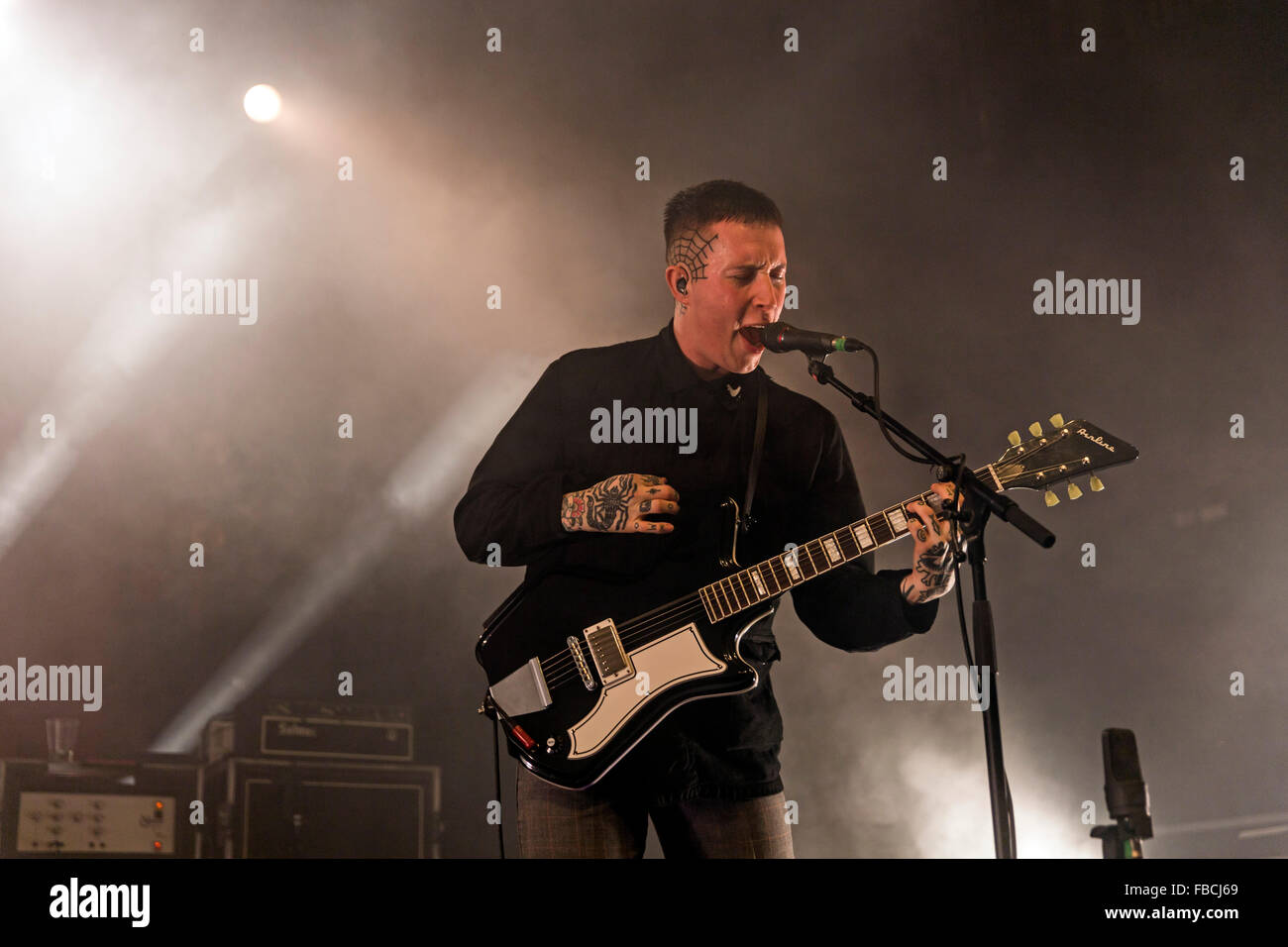 Londres, Royaume-Uni, le 14 Jan 2016. Les performances live des esclaves à l'O2 Kentish Town Forum. © Robert Stainforth/Alamy Banque D'Images