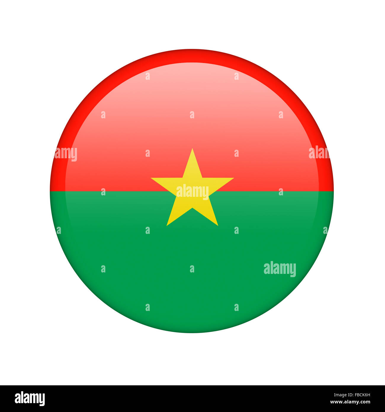 Le drapeau du Burkina Faso Banque D'Images