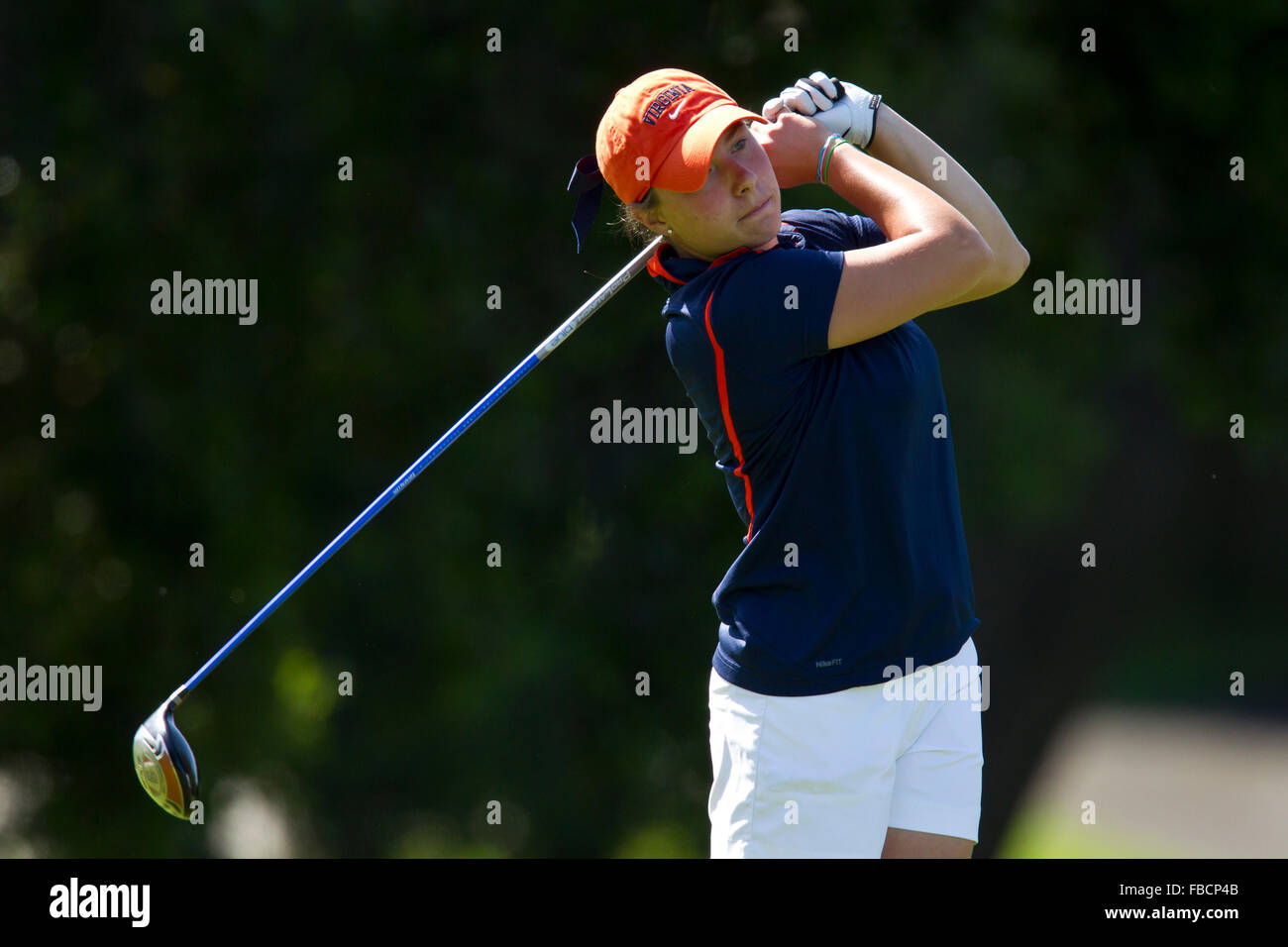 Le 8 mai 2010, Stanford, CA, USA ; Virginia Cavaliers Calle Nielson au cours de la ronde finale de l'édition 2010 du golf féminin NCAA West Banque D'Images