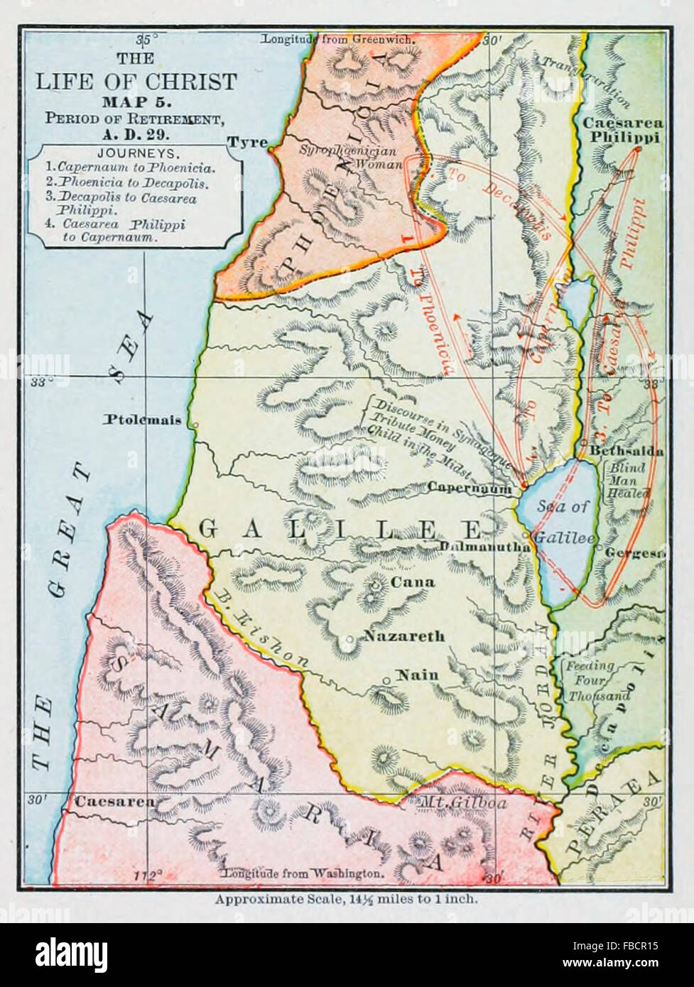 Site de la vie du Christ - Période de la retraite annonce 29 Banque D'Images