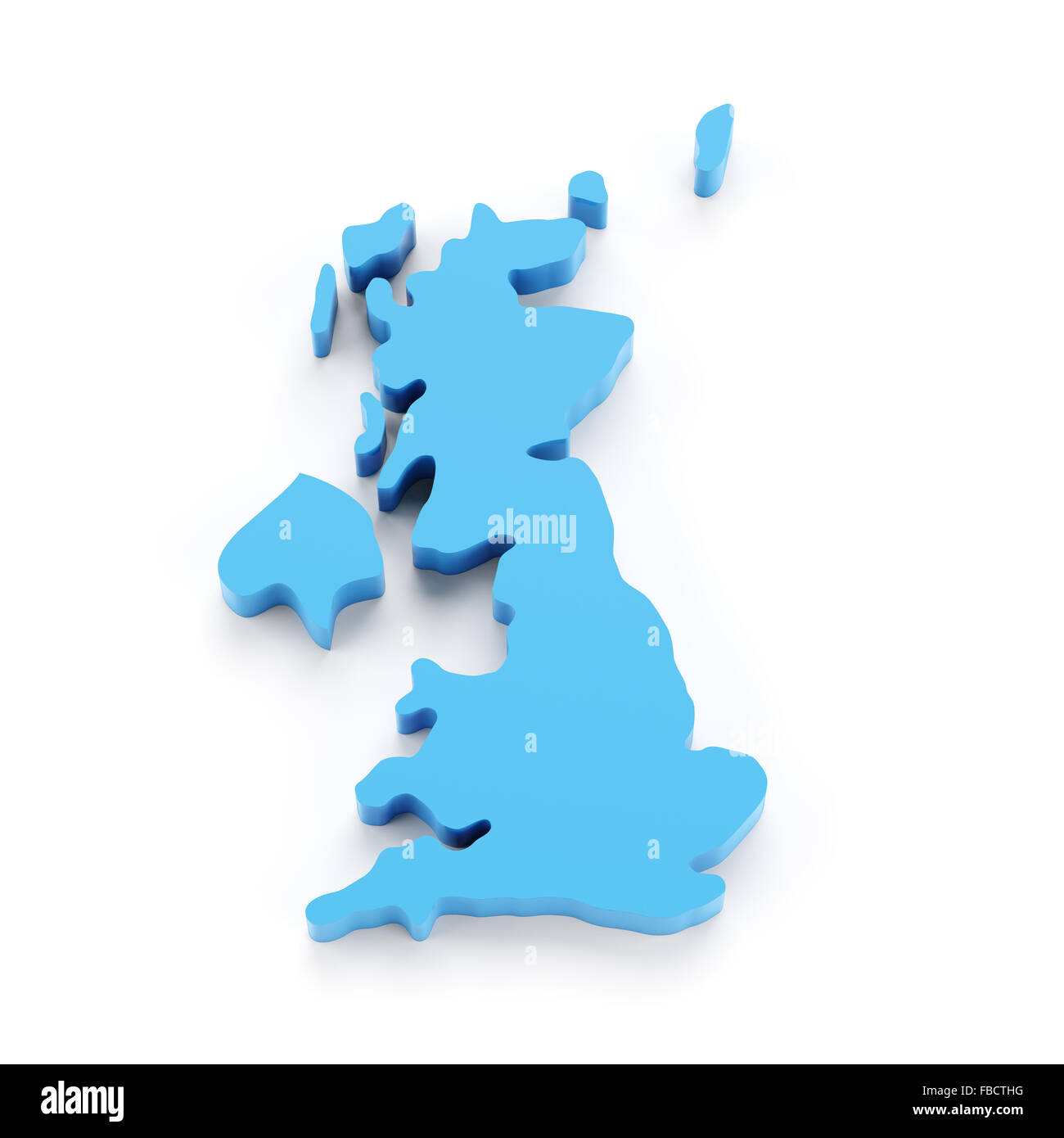 Carte du Royaume-Uni Banque D'Images
