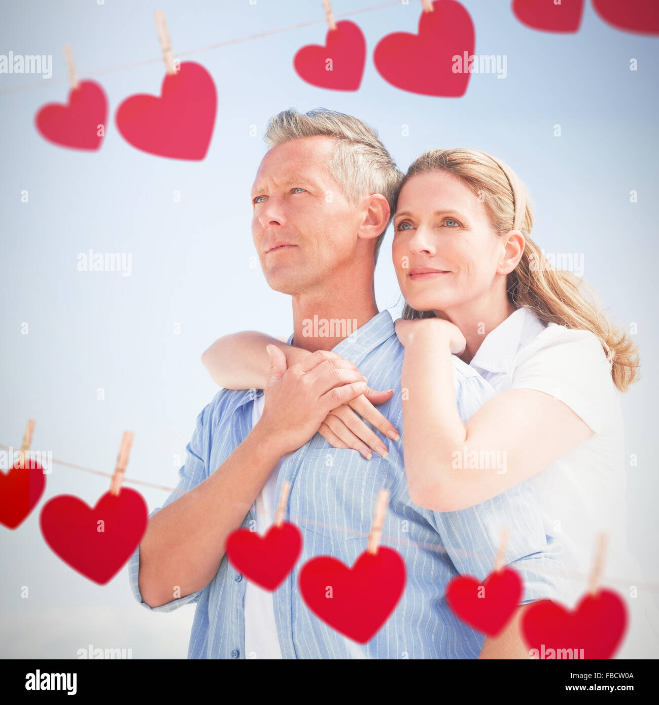 Image composite de l'heureux couple de passer du temps ensemble Banque D'Images