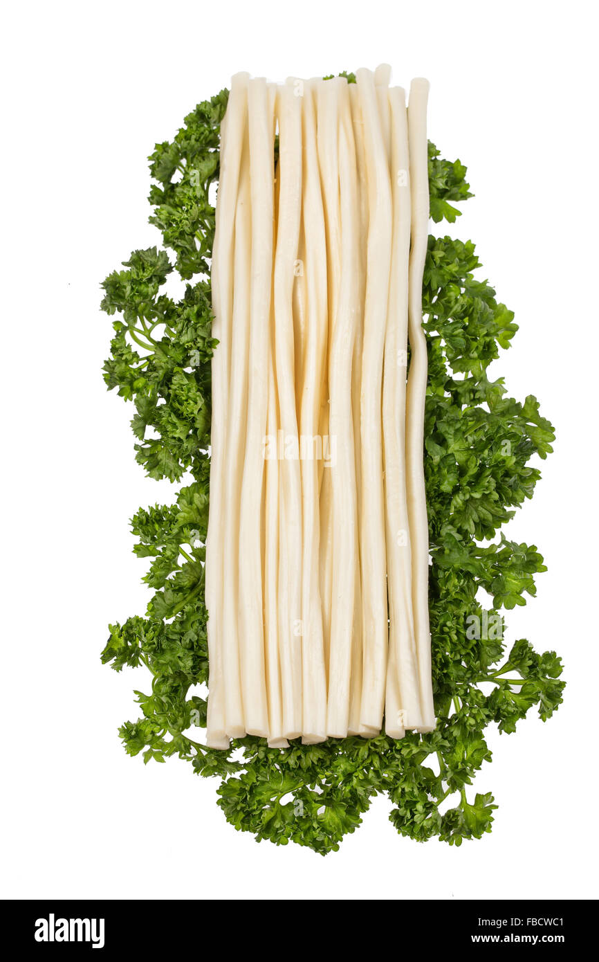 Verdure fromage Légumes close up produit alimentaire macro-cas isolé blanc vert fond studio manger mangeable group Banque D'Images