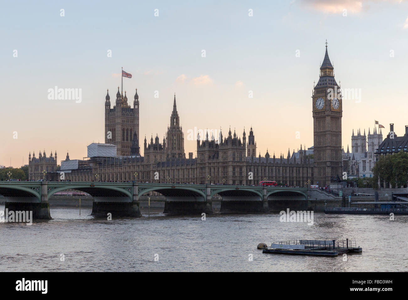 Elizabeth Tower, Big Ben, London, Royaume-Uni Banque D'Images