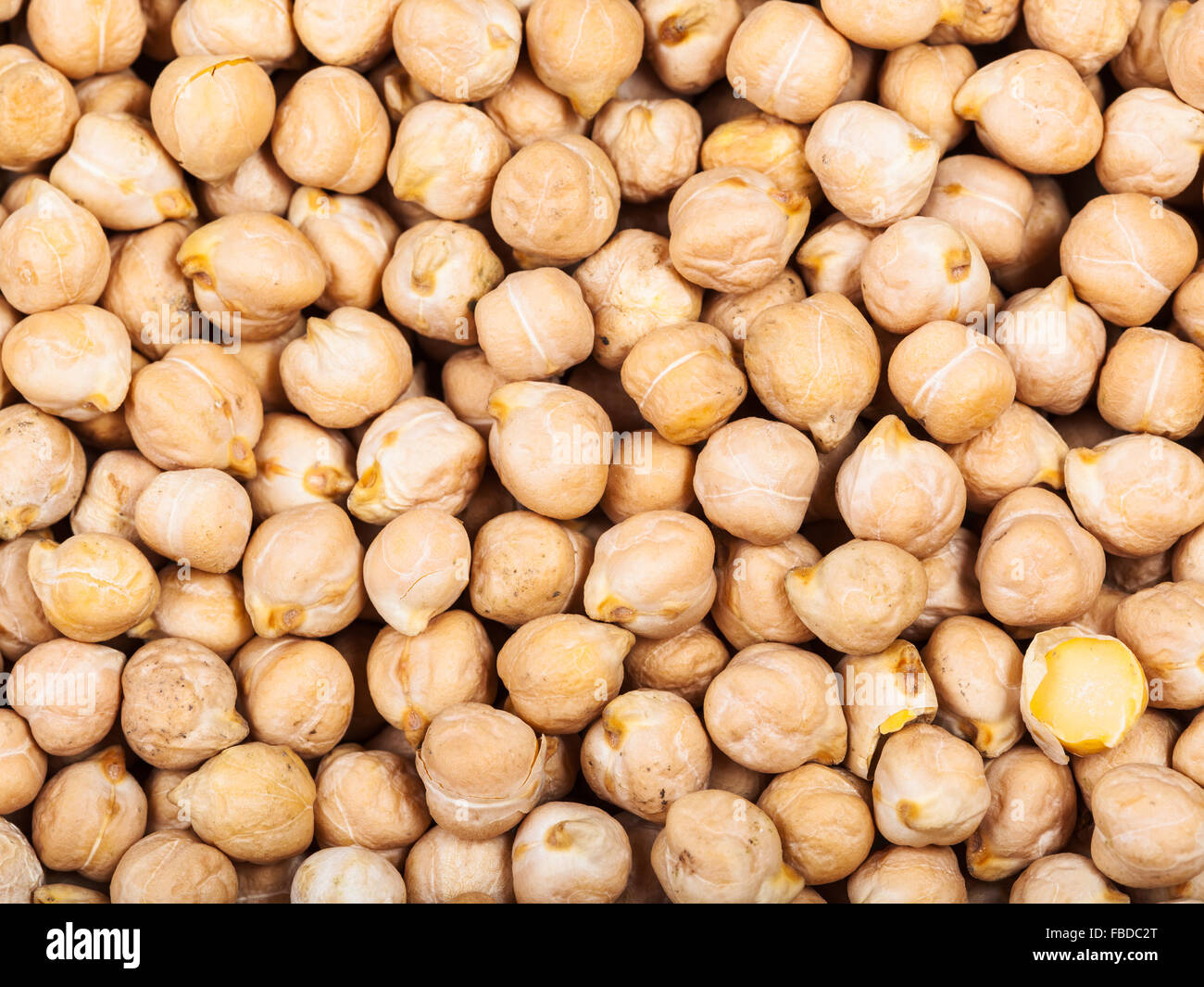 Arrière-plan de l'alimentation - pois chiches blanc brut Banque D'Images