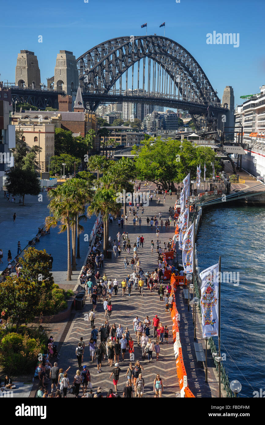 Les roches sur Sydney Circular Quay Banque D'Images