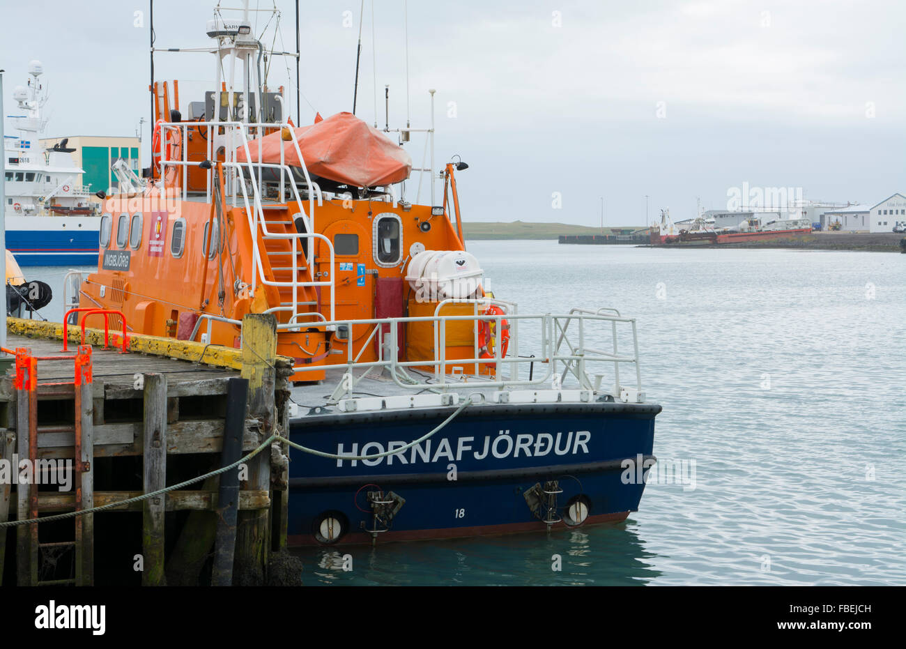 Village de plaisance Pêche Islande Iceland expédier abstrracts colorés en marina port Banque D'Images