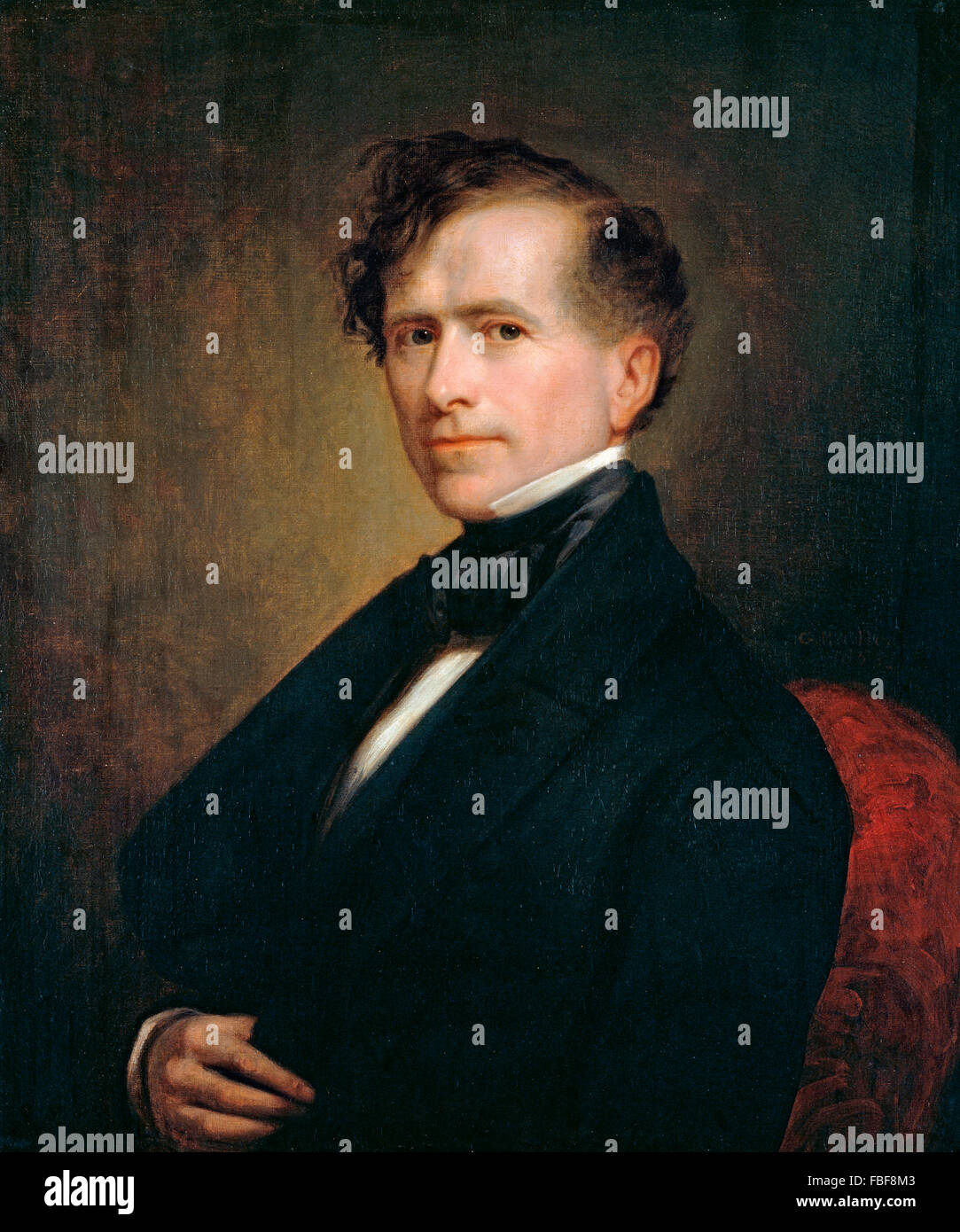 Franklin Pierce. Portrait du 14e Président des Etats-Unis, par George Peter Alexander Healy, 1853 Banque D'Images