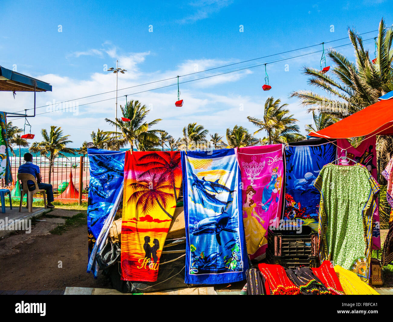 Scène de bord de mer de Durban Banque D'Images