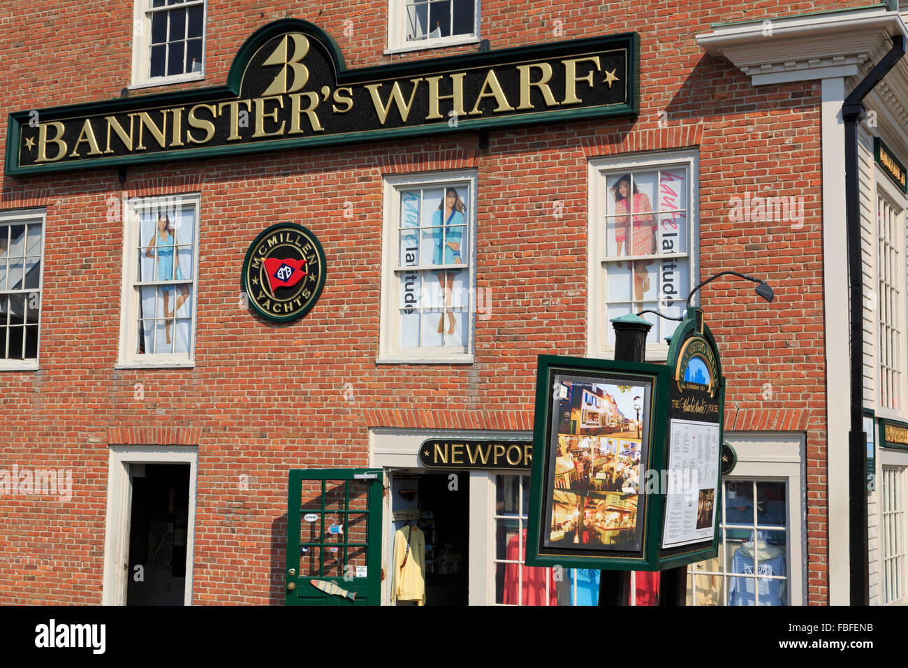 Bannister's Wharf, Newport, Rhode Island, USA Banque D'Images