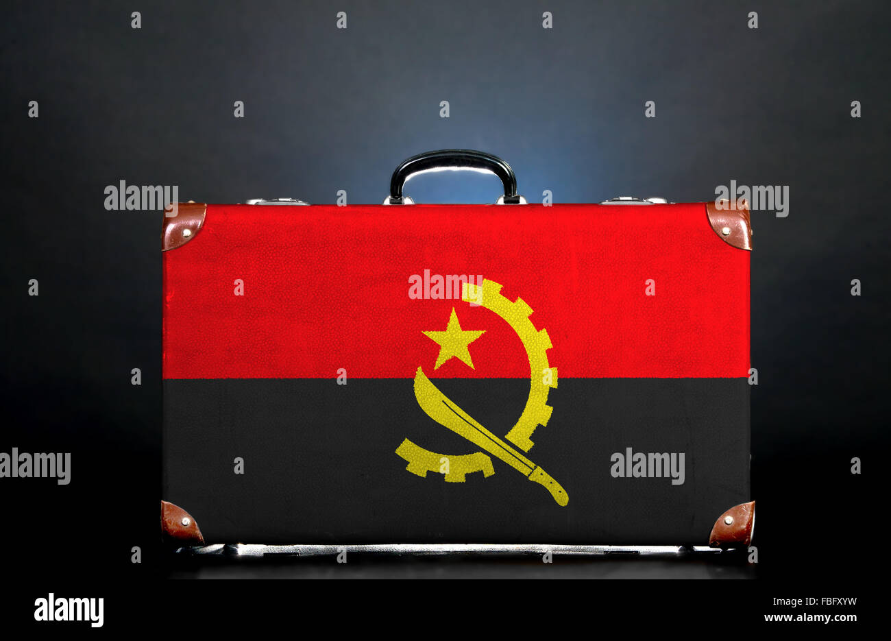 Le drapeau de l'Angola Banque D'Images