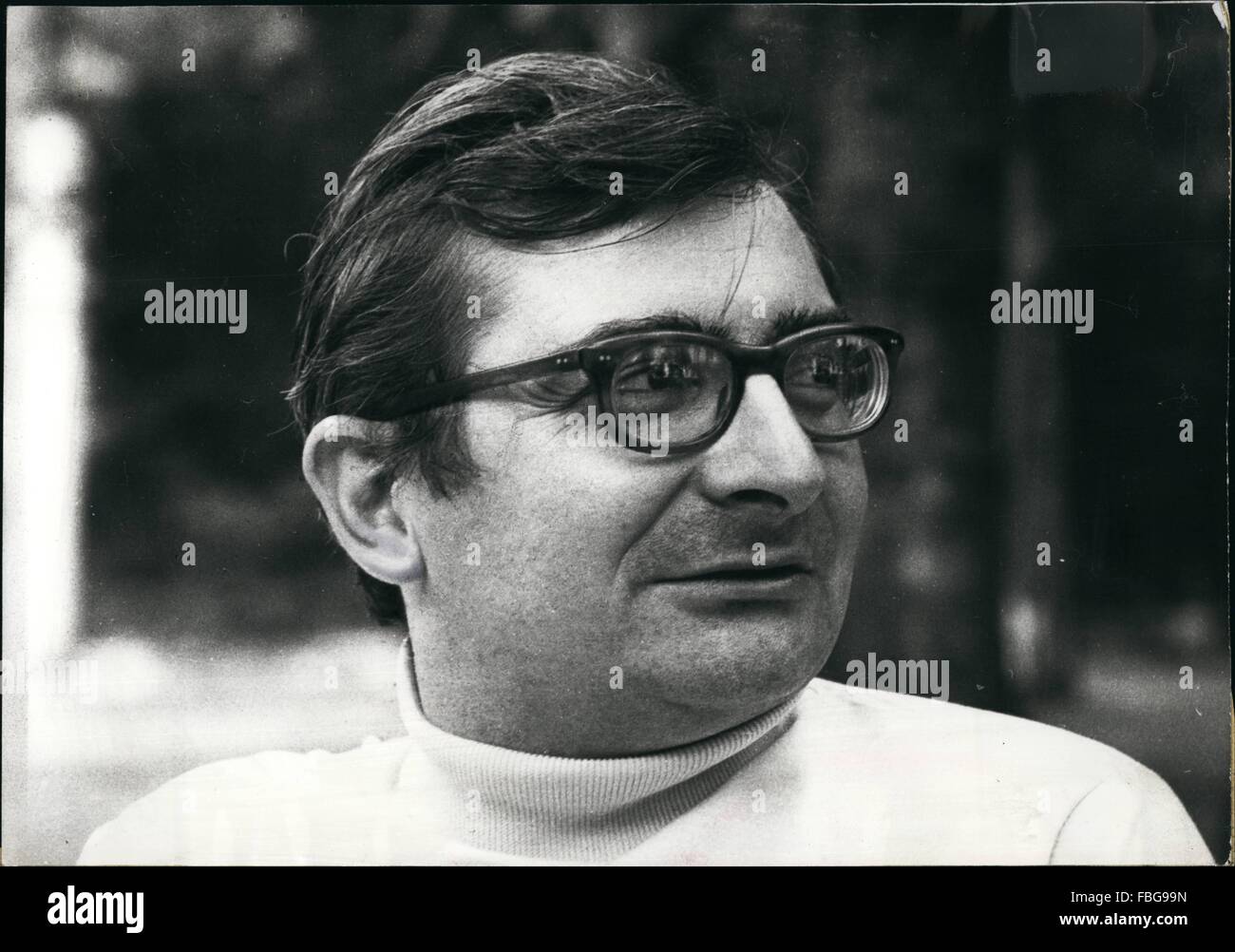 1967 - Portrait de Claude Chabrol. © Keystone Photos USA/ZUMAPRESS.com/Alamy Live News Banque D'Images
