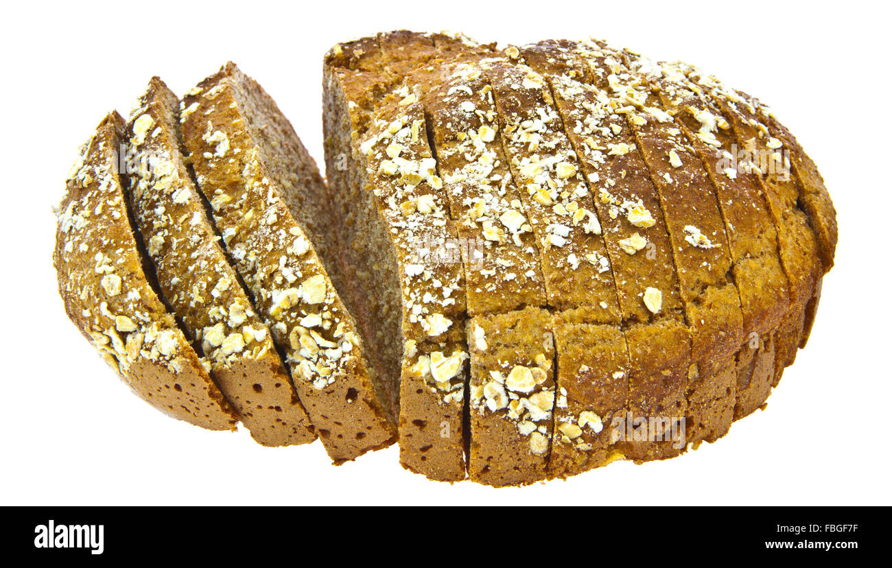 Irish soda bread sur fond blanc Banque D'Images