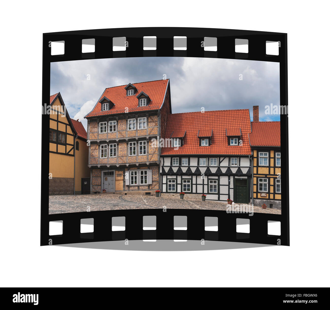 Accueil de l'écrivain Nicholas Dietrich Giseke, Quedlinburg, Saxe-Anhalt, Allemagne, Europe Banque D'Images